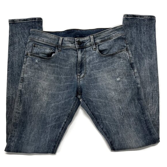 G Star Raw 3301 Deconstructed Super Slim Blue Stretch Jeans Mens 32 x 34 - Picture 1 of 10
